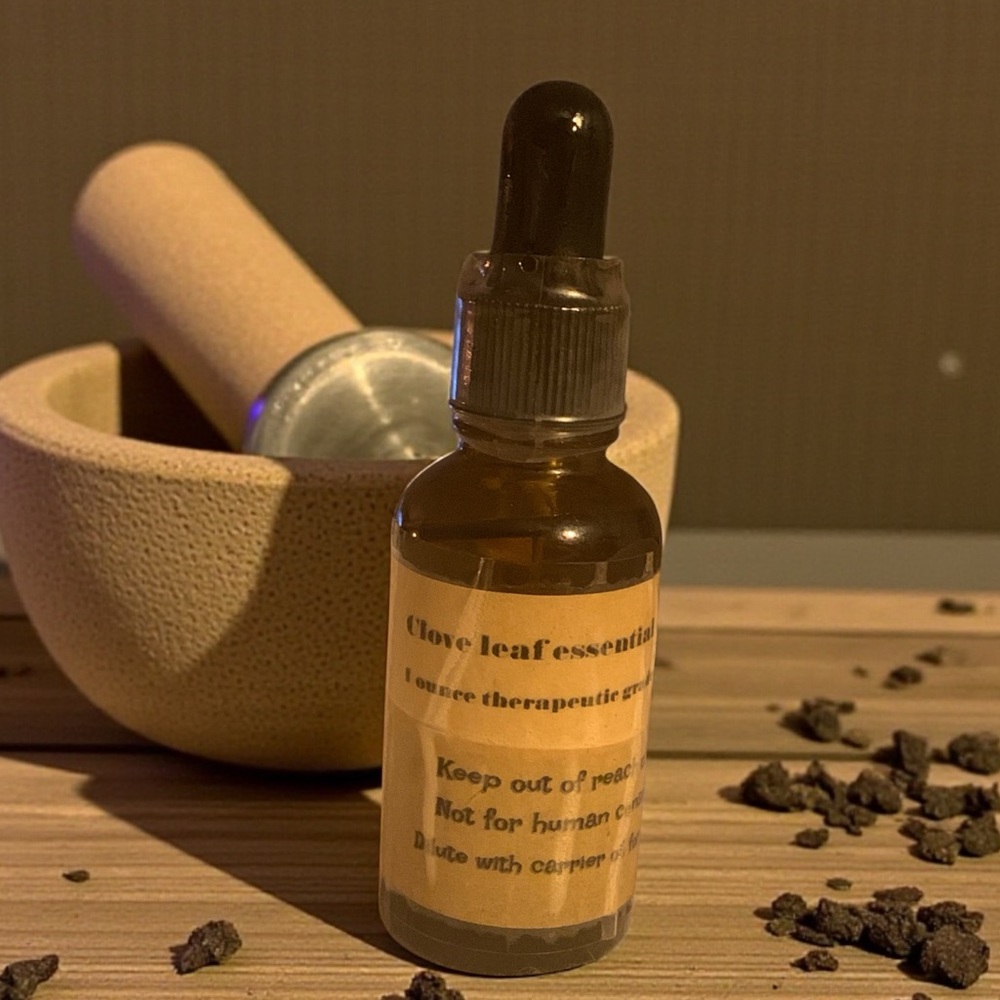 CLOVE LEAF Essential Oil Amber Dropper Bottle Crafts Soaps Lotion Spice Scent